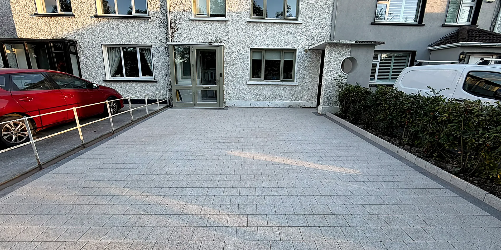 Silver Granite Paved Driveway, Rathfarnham