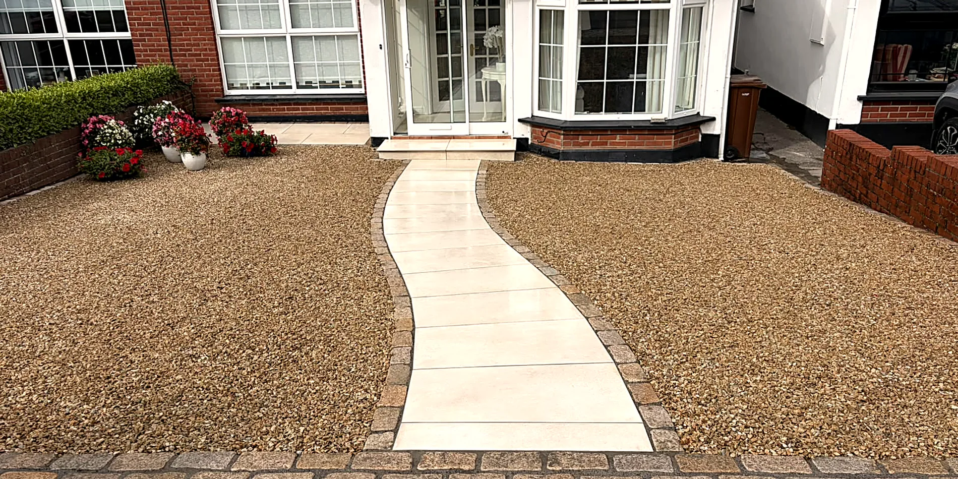 Gravel Driveway, Porcelain Path & Step, Rathfarnham