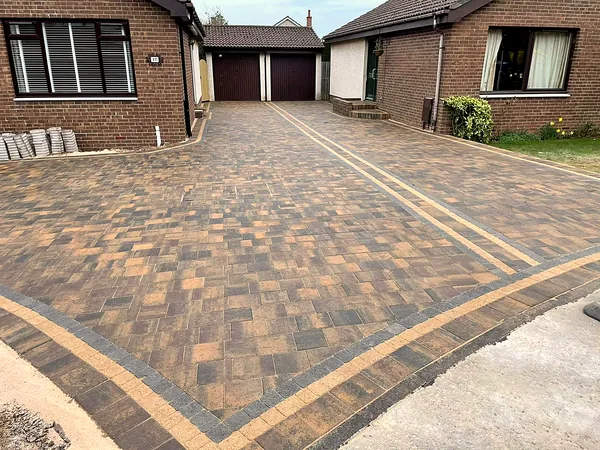 Cobblelock driveway in South Dublin by Dundrum Paving