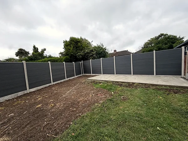 Garden fencing in South Dublin by Dundrum Paving