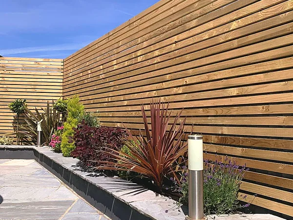 Garden fencing in South Dublin by Dundrum Paving