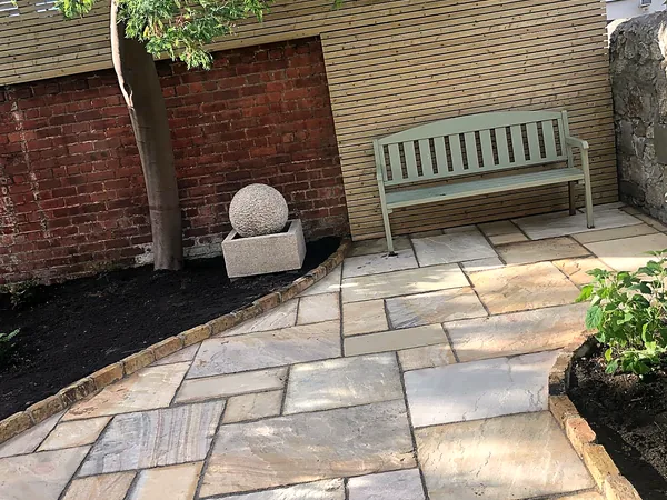 Garden fencing in South Dublin by Dundrum Paving