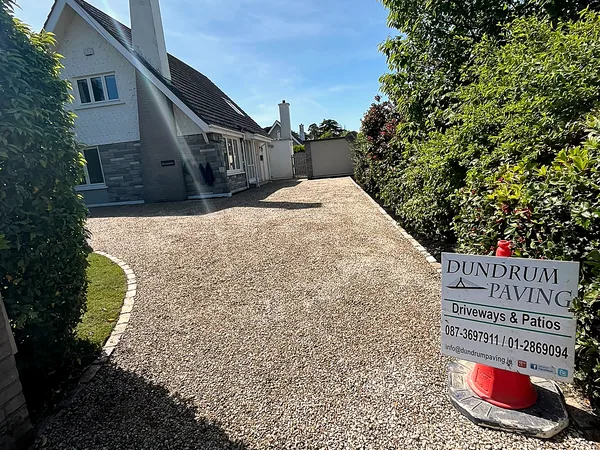 Gravel driveway in South Dublin by Dundrum Paving