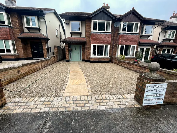 Gravel driveway in South Dublin by Dundrum Paving
