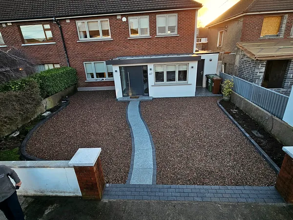 Gravel driveway in South Dublin by Dundrum Paving