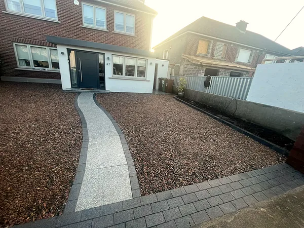 Gravel driveway in South Dublin by Dundrum Paving