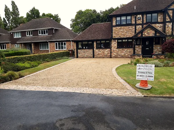 Gravel driveway in South Dublin by Dundrum Paving