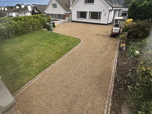 Gravel driveway in South Dublin by Dundrum Paving