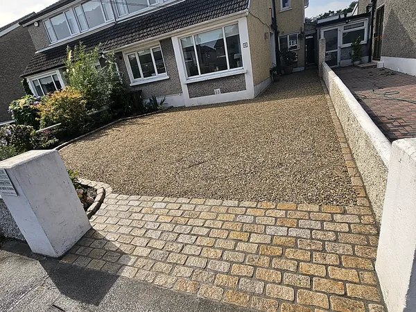 Gravel driveway in South Dublin by Dundrum Paving