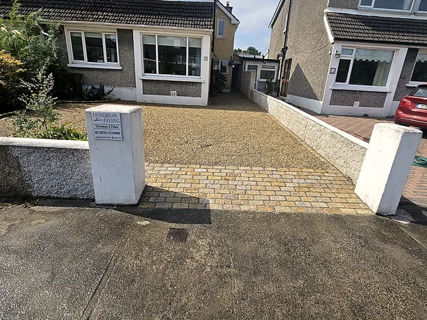 Gravel driveway in South Dublin by Dundrum Paving