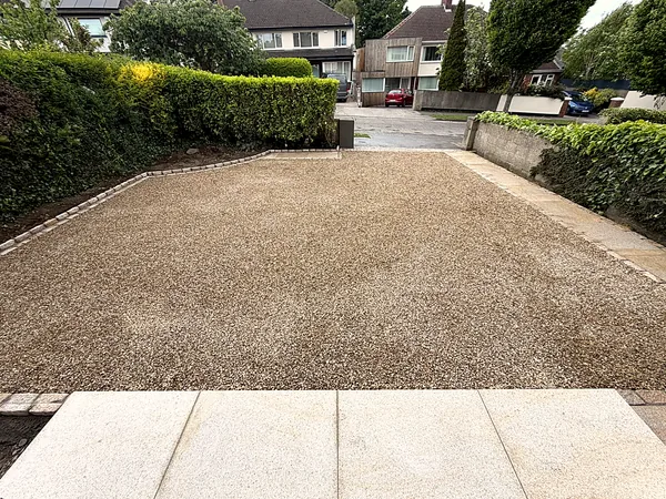 Gravel driveway in South Dublin by Dundrum Paving