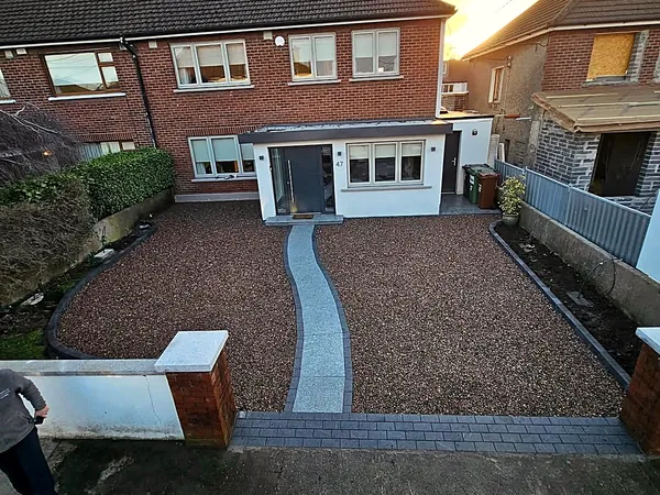 Gravel driveway in South Dublin by Dundrum Paving