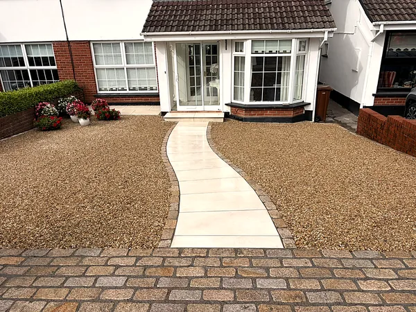 Gravel driveway in South Dublin by Dundrum Paving