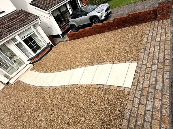 Gravel driveway in South Dublin by Dundrum Paving