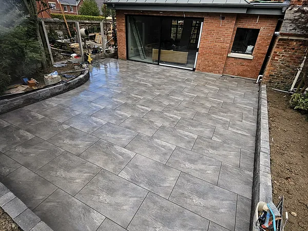 Porcelain paving in South Dublin by Dundrum Paving