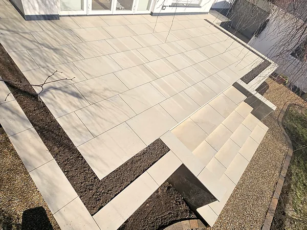 Porcelain paving in South Dublin by Dundrum Paving