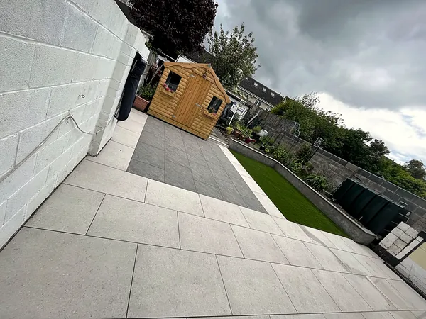 Porcelain paving in South Dublin by Dundrum Paving