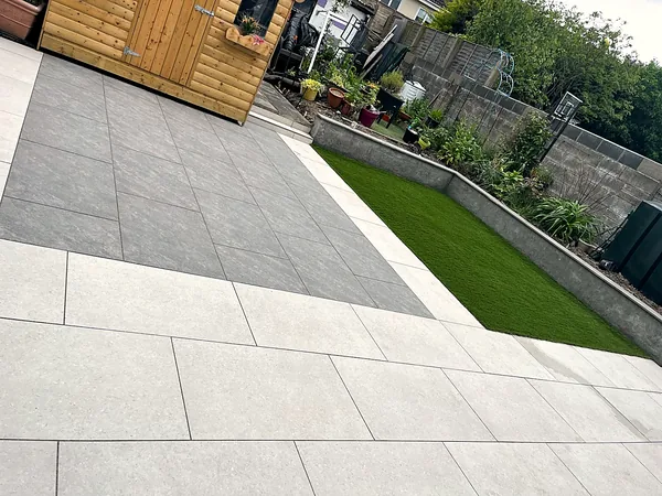 Porcelain paving in South Dublin by Dundrum Paving