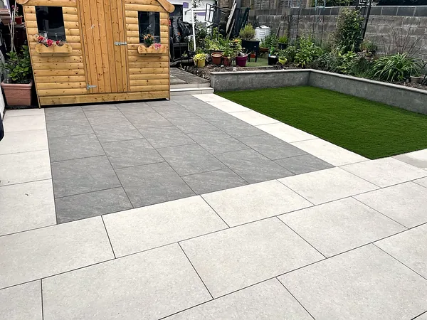 Porcelain paving in South Dublin by Dundrum Paving