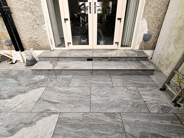 Porcelain paving in South Dublin by Dundrum Paving