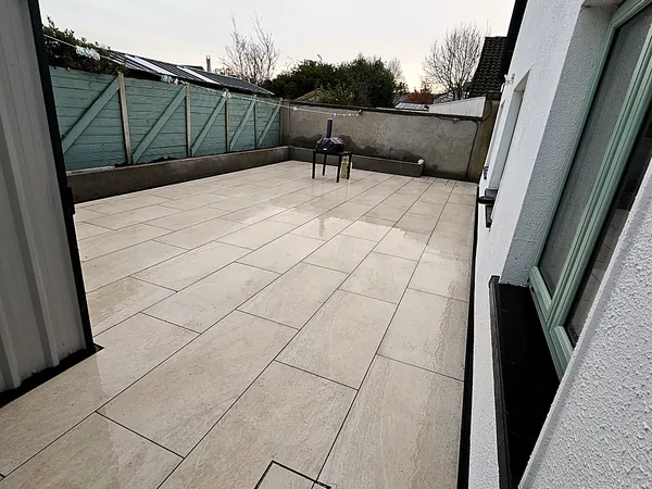 Porcelain paving in South Dublin by Dundrum Paving
