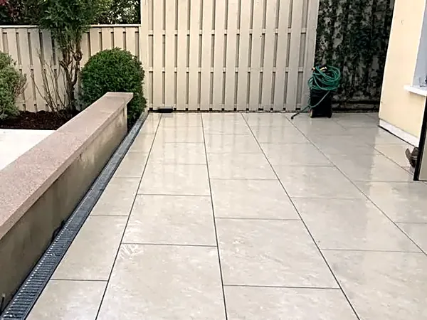 Porcelain paving in South Dublin by Dundrum Paving
