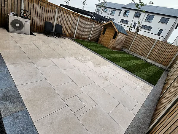 Porcelain paving in South Dublin by Dundrum Paving