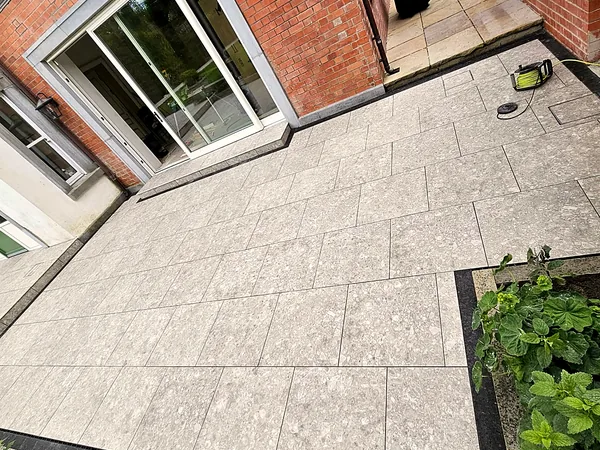 Porcelain paving in South Dublin by Dundrum Paving