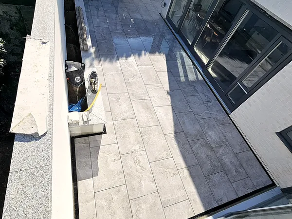 Porcelain paving in South Dublin by Dundrum Paving