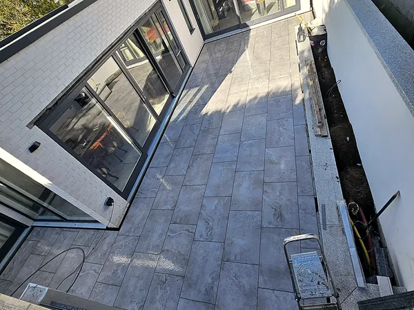 Porcelain paving in South Dublin by Dundrum Paving