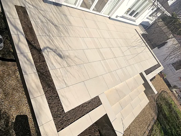Porcelain paving in South Dublin by Dundrum Paving