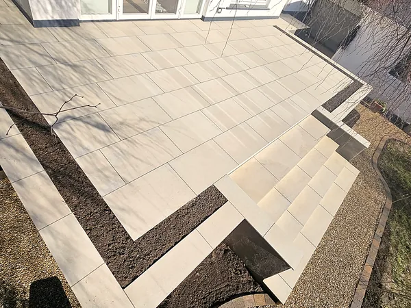 Porcelain paving in South Dublin by Dundrum Paving