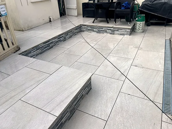 Porcelain paving in South Dublin by Dundrum Paving