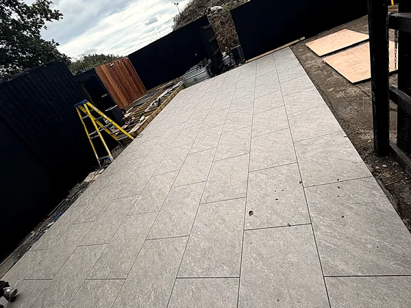 Porcelain paving in South Dublin by Dundrum Paving