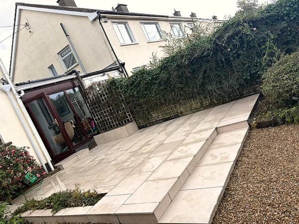 Porcelain paving in South Dublin by Dundrum Paving
