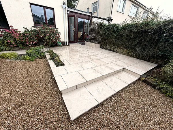 Porcelain paving in South Dublin by Dundrum Paving