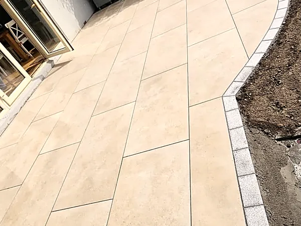 Porcelain paving in South Dublin by Dundrum Paving