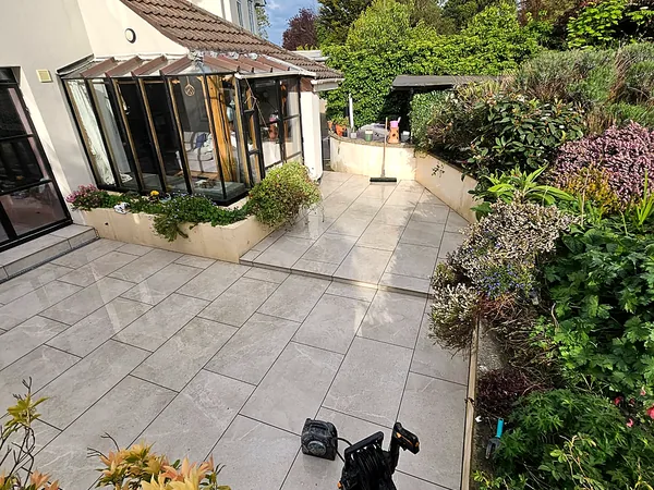 Porcelain paving in South Dublin by Dundrum Paving