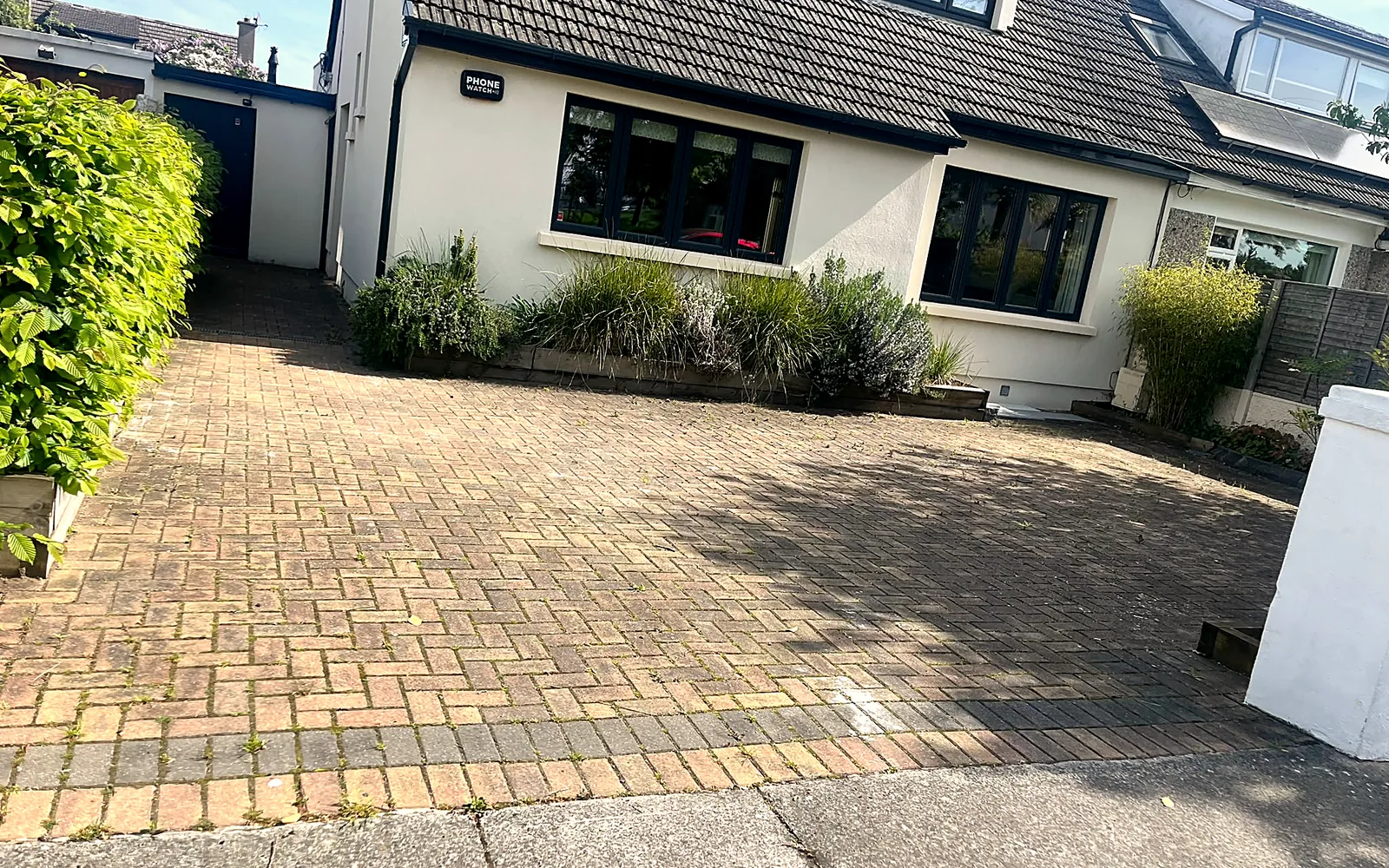 Limestone Driveway & Connemara Walling, Blackrock - before