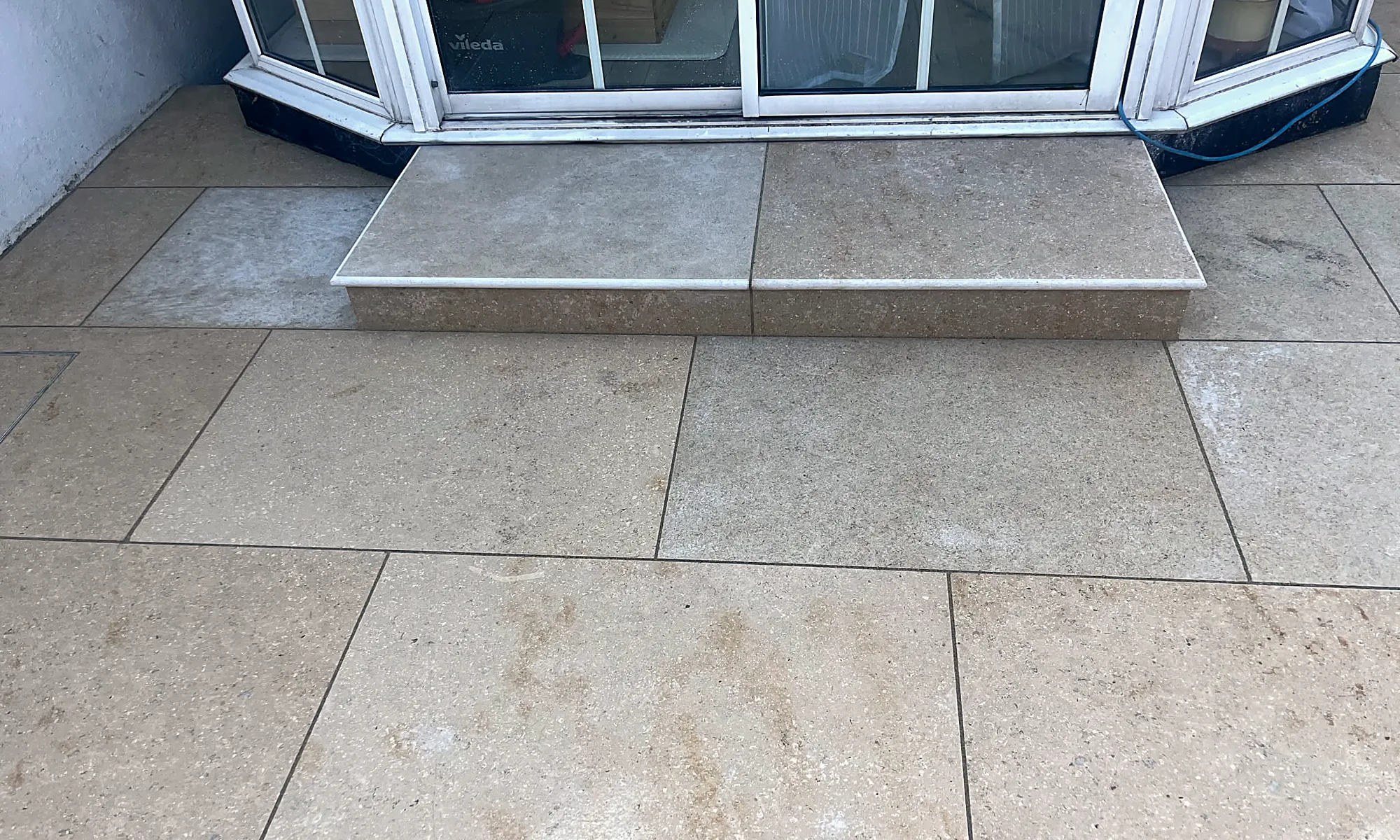 Egyptian Limestone Patio & New Lawn, Clonskeagh