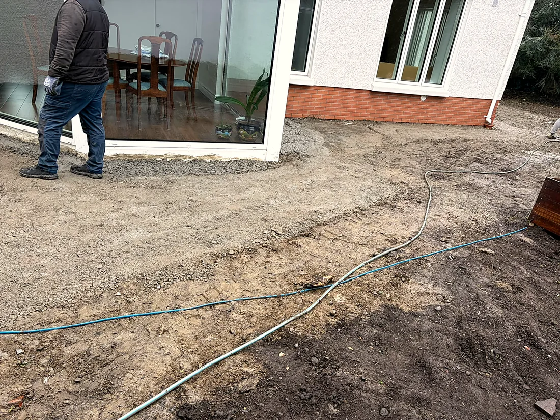 New Lawn, Slate Patio & Clay Pavers, D&uacute;n Laoghaire