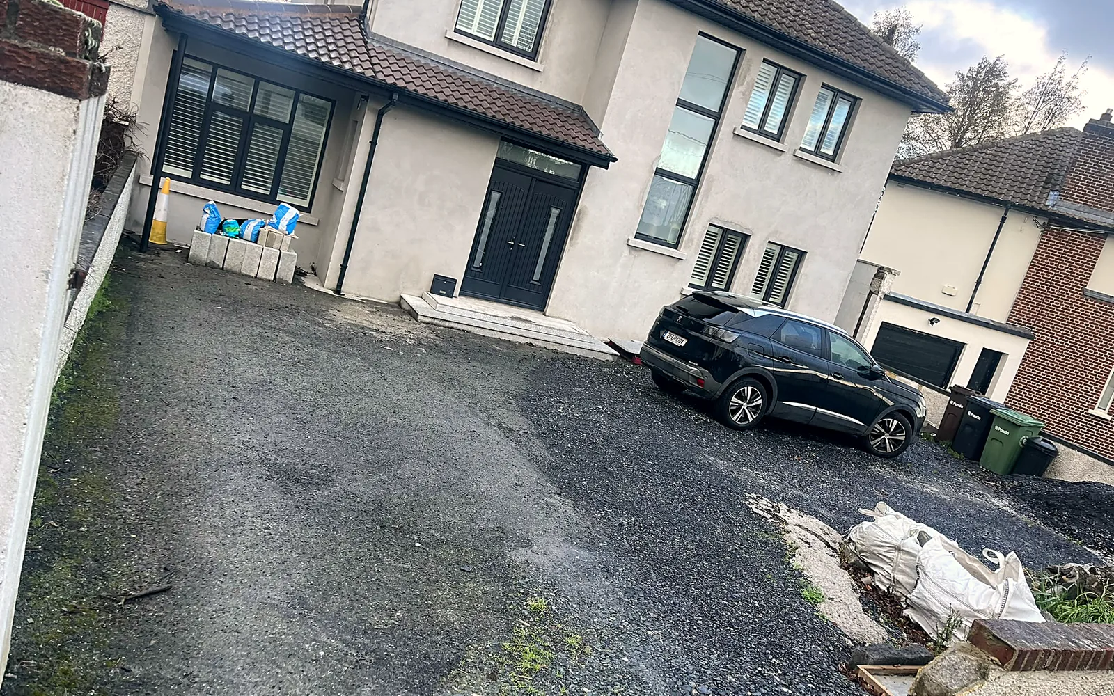 Tarmac & Granite Driveway, Foxrock - before
