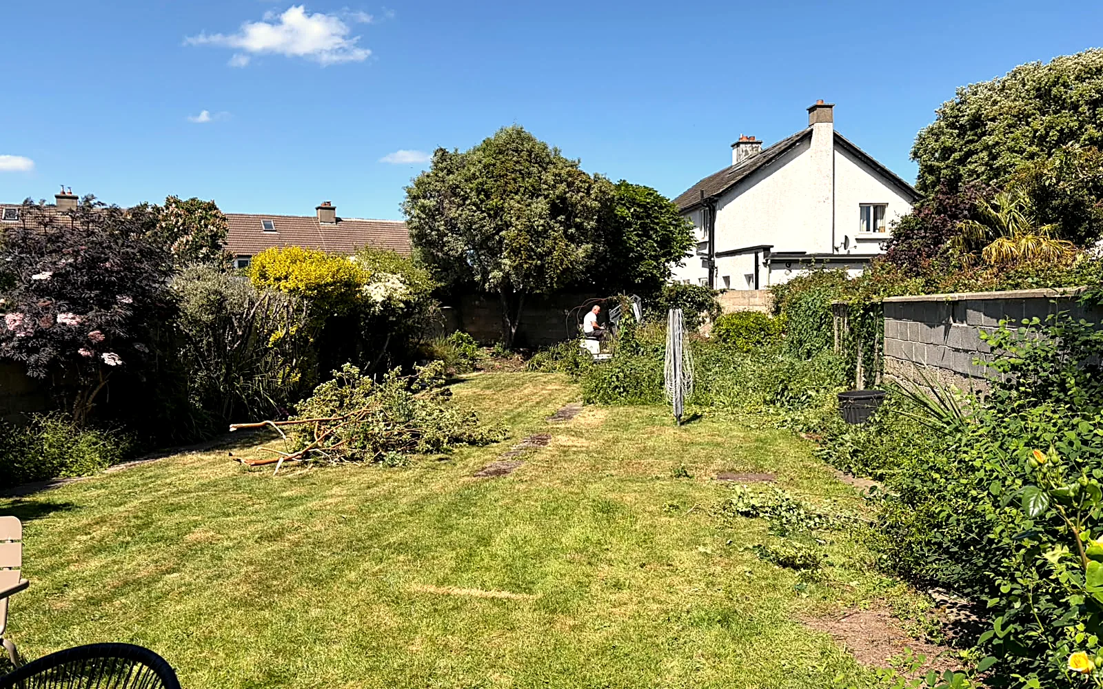 New Lawn, Paving & Fencing, Glenageary - before