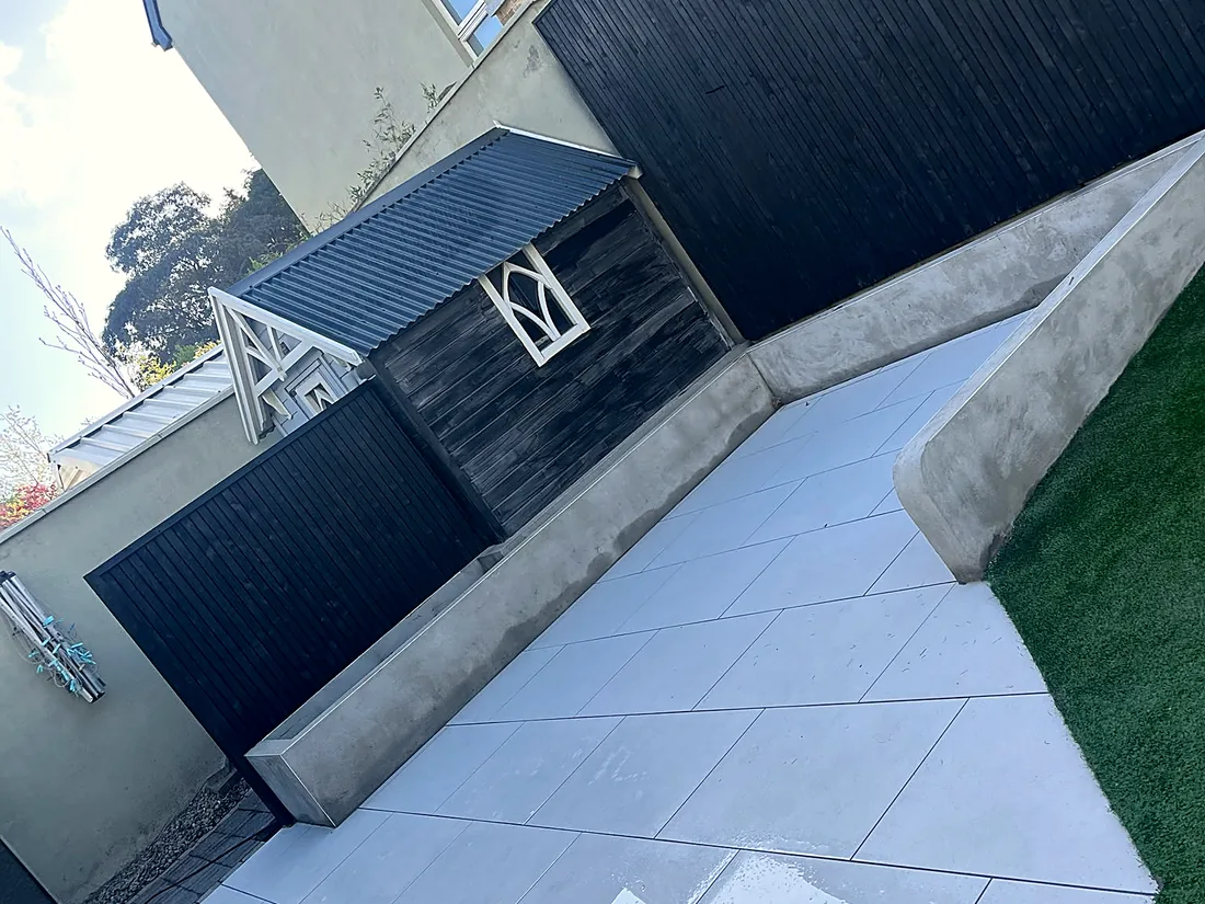 Sunken Trampoline & New Lawn, Killiney