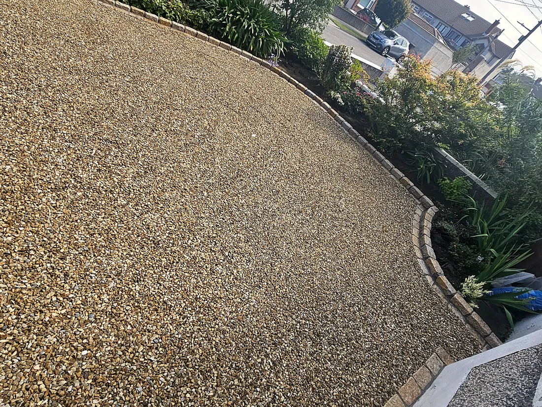 Gravel Driveway & Cobble Apron, Rathfarnham