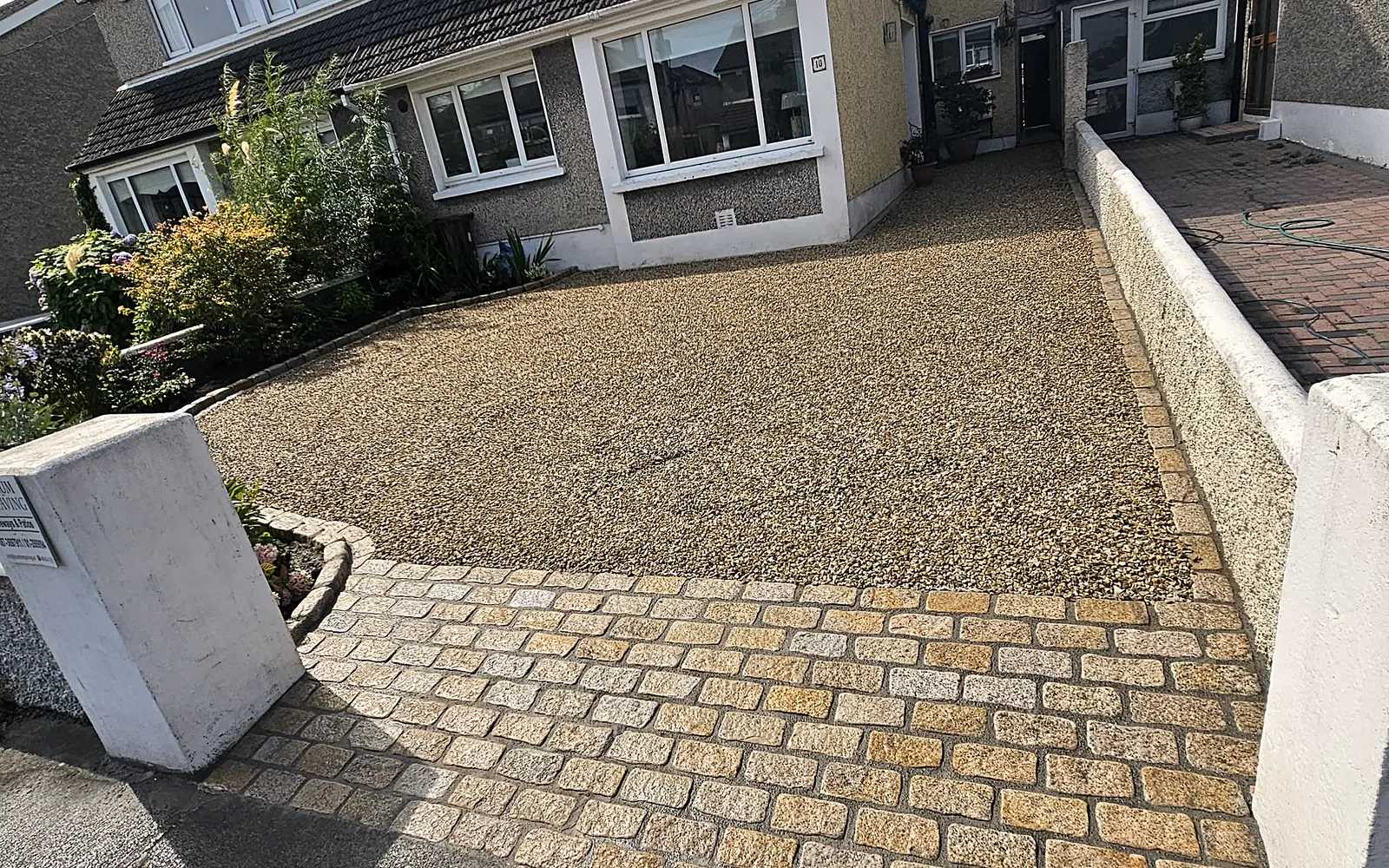 Gravel Driveway & Cobble Apron, Rathfarnham - after