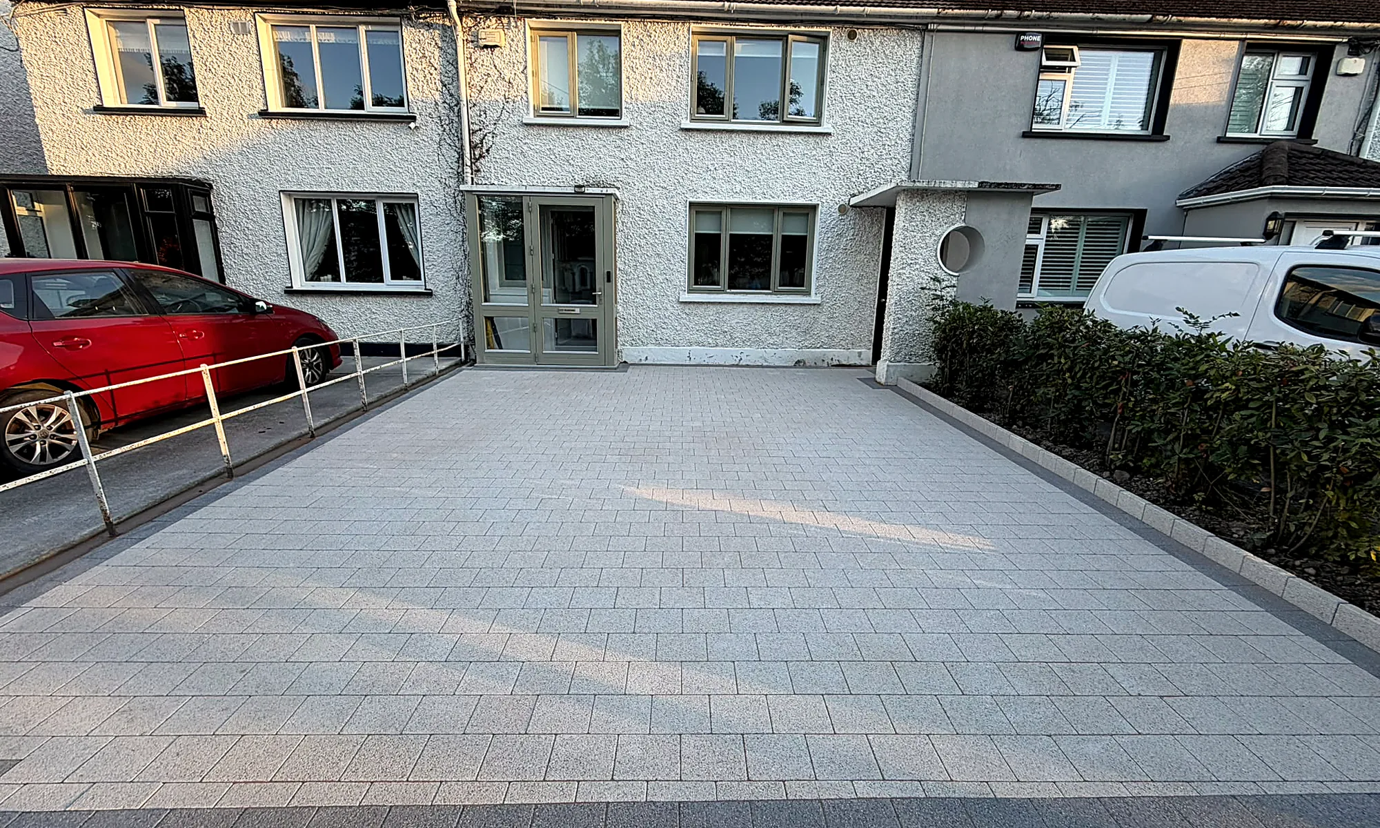 Silver Granite Paved Driveway, Rathfarnham