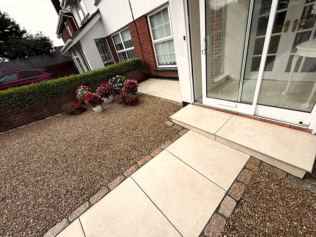 Gravel Driveway, Porcelain Path & Step, Rathfarnham