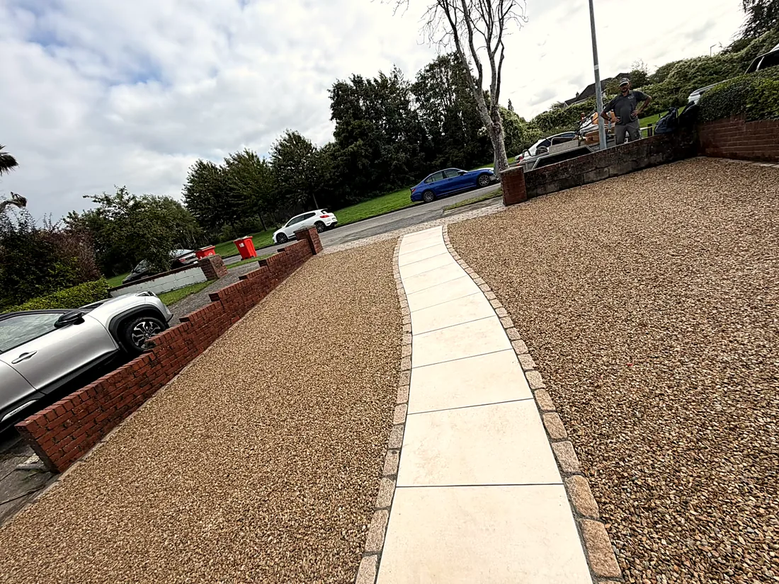 Gravel Driveway, Porcelain Path & Step, Rathfarnham