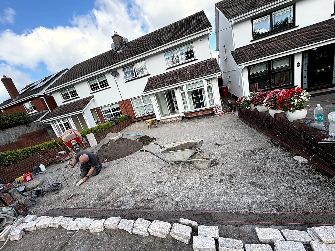 Gravel Driveway, Porcelain Path & Step, Rathfarnham